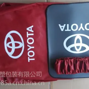 供应皮革布汽车广告头套/插海报广告座椅帽