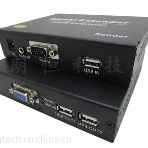 IPUVA-200D（VGA&USB&Audio网络传输器）朗恒 硬盘录像机延长器 KVM延长器
