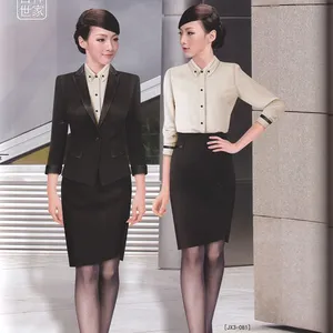 定做2015新款各种女职业套装弘捷国际定做办公白领职业装