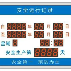 【央达定制】安全运行看板/优质时钟看板/安全运行记录
