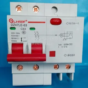 厂家直销庆凌牌QLD47LE-63漏电断路器保护器总闸DZ47漏电2P63A