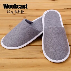 【wookcast】酒店一次性用品拖鞋灰色棉布拖鞋高级酒店拖鞋批发
