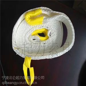 起力厂家直销2”18700LBS20'环眼型拖车带汽车牵引绳拖车绳高强度
