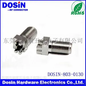 供应卡板式有线电视F母头 PCB封装电视连接器F头