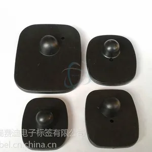 热卖 8.2Mhz 小方58KHZ声磁服装防盗塑料硬标签 超市商场防盗系统