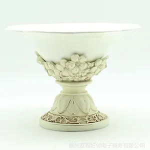 欧式***ktv酒店客厅水果盘创意家居婚庆摆件设树脂工艺装饰礼品