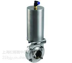 卫生级气动焊接蝶阀 型号： WD661X