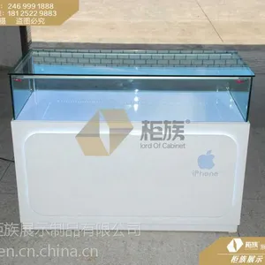 HTC新款苹果手机柜台_木质苹果陈列柜台订做厂家