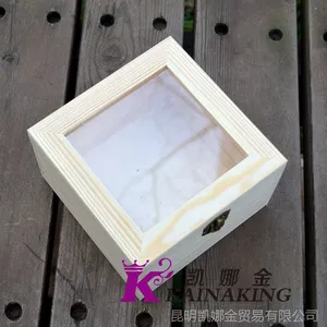 2015年流行款永生花礼盒盒子 木盒子 DIY花艺必备 情人节 15*15CM