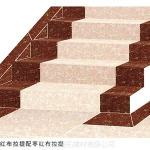 楼梯踏步瓷砖 佛山工厂定做防滑梯级 抛光砖耐磨台阶