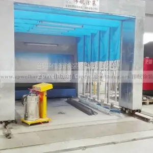 伟航环保伸缩式喷漆房,移动式打磨房,环保伸缩房