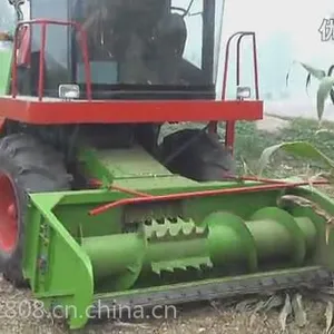 多功能青储机日收割量在40-60亩左右 针对倒伏作物骏华牌收获效果非常理想