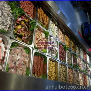 上饶哪里可以定做风冷自助火锅菜品展示柜 佳伯火锅店自选蔬菜保鲜柜