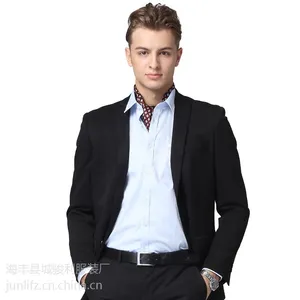 新款春秋男式西服套装 S-g2000款韩版修身婚礼工作西服男 西装厂