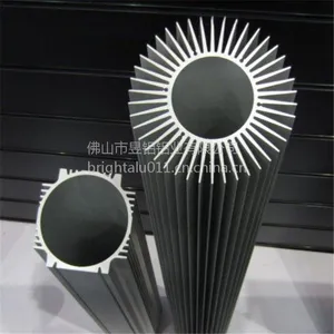 散热器铝型材 专业异型铝材挤压开模 工业铝型材加工厂家