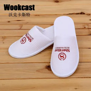 【WOOKCAST】酒店用品拖鞋 酒店一次性拖鞋 五星酒店华夫格拖鞋
