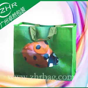 【卓然包装】混批彩印覆膜编织袋 昆虫手提袋 优质有底有侧广告袋 ***港澳台