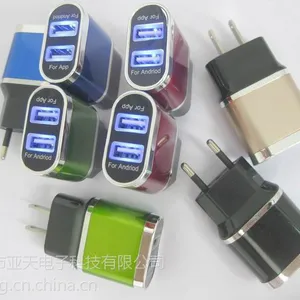 �����¿�CE FCC��֤��5V2.1A��������� ǽ��USB�ó� ˫��USB��ţ �����ֻ���Դ�����