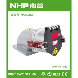 NHP南普 码头专用200A五芯插座 防水电源插座 户外专用防水插座