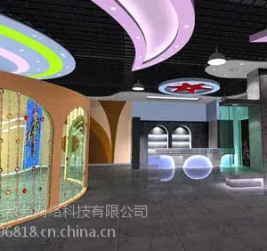 查看动漫城压花石膏板吊顶效果图-----***兔吊顶网