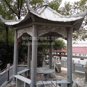 供应湖南石亭子,湖南六角石凉亭子,麻石石亭子,晚霞红石亭子,中式石亭子,欧式石亭子