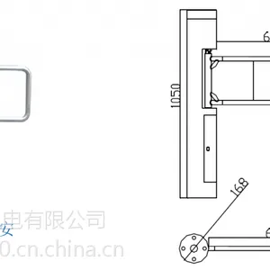 宇安机电厂家商场立柱立式摆闸