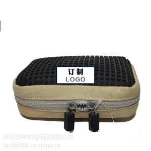 韩版环保帆布化妆包 化妆师专用多功能化妆包 大容量 厂家定制
