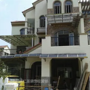 武汉华润雨棚窗户阳台花园车库武汉铝合金车棚雨棚窗棚pc耐力板