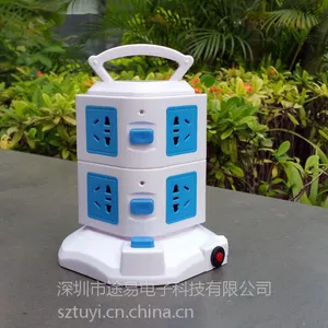 迪途创意带手提立式插座 1.8米新国标接线排插