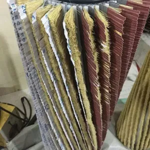 木工机械砂光机凹凸异型砂光机剑麻砂纸条刷除尘毛刷辊砂带组合刷