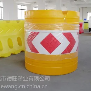 江苏滚塑防撞桶***格、南京塑料防撞桶厂家、(KE-1806型号)进口原料滚塑工艺制作、