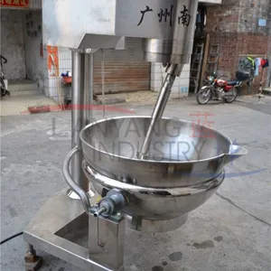 高粘度行星攪拌炒鍋夾層鍋火鍋炒料機(jī)全自動(dòng)休閑速食設(shè)備燃?xì)庹羝? width=