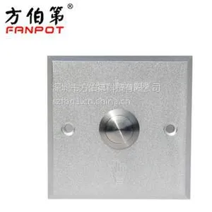 深圳市方伯第科技厂家生产电插锁 门禁铝合金开关 出门按钮出门开关面板FBD-02B