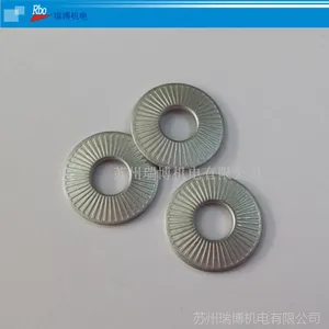 厂家直销 NFE25-511 M8*18 单面锥形锁紧 法式压花 防松|碟形垫圈