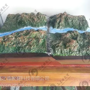 断层地貌模型
