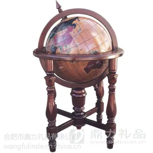 合肥木质地球仪摆件|合肥鼎盛千秋摆件工艺品批发