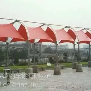 批发栖霞山风景区门头售票景观棚、园林景观遮阳棚膜伞设计安装加工