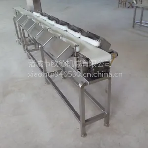 厂家供应鸡爪重量分拣机 高精度重量分拣机