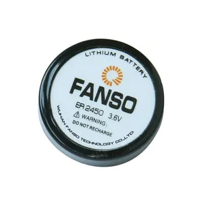 FANSO ER2450,孚安特3.6V扣式电池,锂亚双针纽扣电池