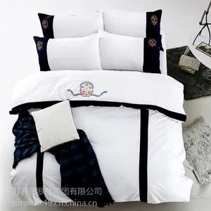 HOTHOM酒店概念家居新品纯棉简约时尚刺绣六件套 摩菲