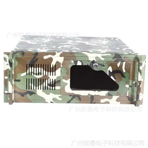 供应广州欧曼4U工控机箱/4U服务器机箱 /8硬盘位/2光驱位/军绿色我种颜色可售