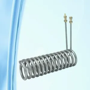 供应厂家销售5匹冷水机专用纯钛蒸发器(浸管型)