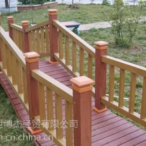 S山东省东营市 生态合成木、园林木塑围栏,户外木塑地板、木塑栏杆、木塑木屋、木塑凉亭现代风格