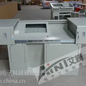 柏镁铝多媒体讲台 教学台 单层 左右平推式多媒体讲台