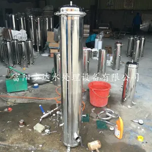 富阳步达供应精密保安过滤器 不锈钢pp棉过滤器设备 3芯40寸芯式过滤器