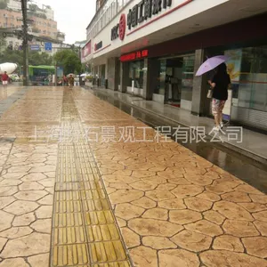 供应彩色混凝土压花地坪——样式新颖,价格适宜