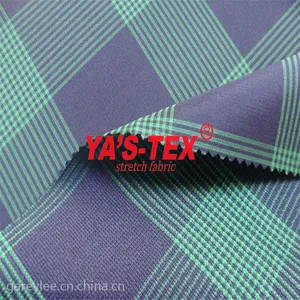 色织提花布 涤纶纬弹 格子图案 裤装防晒服冲锋衣登山服面料