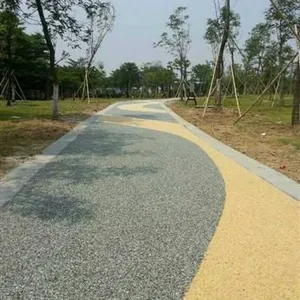 批发 露骨料透水混凝土 透水地坪 着色地坪材料 景观工程项目