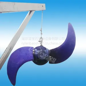 潜水推流器1.5kw 潜水推流器工程安装图 消化池推流搅拌机 蓝宝石污水处理设备