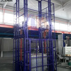 潍坊3吨导轨式升降货梯 生产厂家定做8米3吨链条式液压升降货梯 尺寸